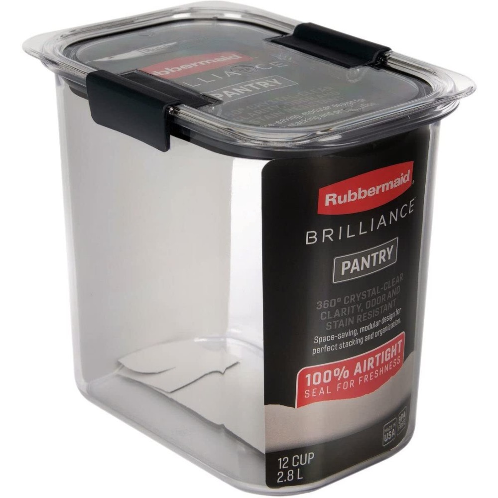 Brilliance 12-Cup Airtight Pantry Storage Container for Staples