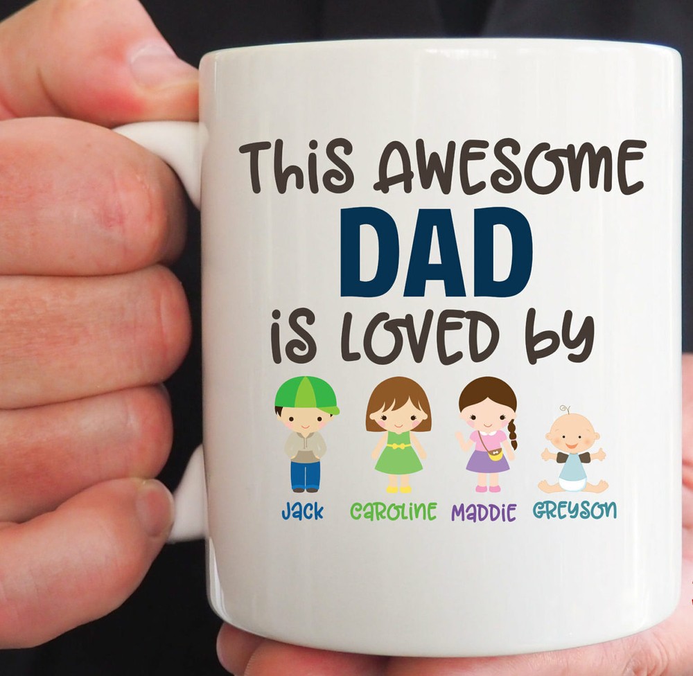 Dad Coffee Mug Father's Day Mug Dad Coffee Mug Loved Daddy Daddy Christmas Gift
