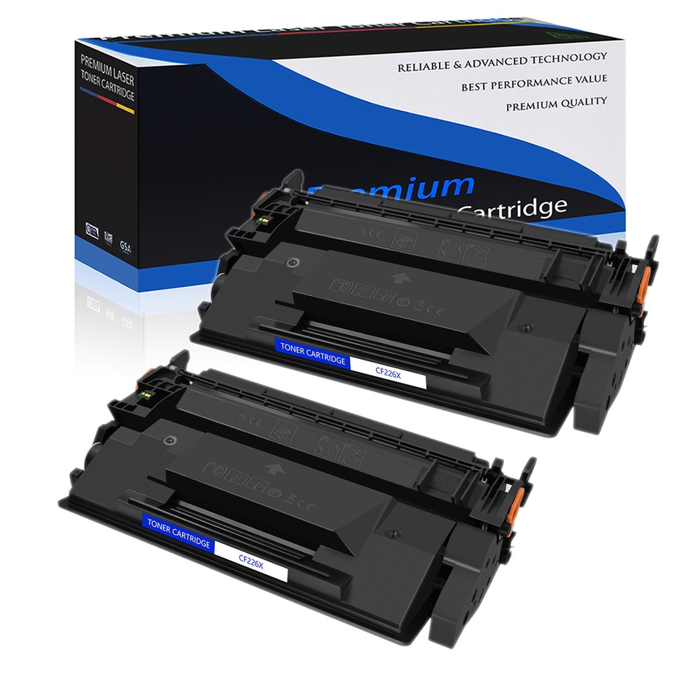 2 Pack CF226X 26X Toner Cartridge for HP LaserJet Pro M402dw Printer