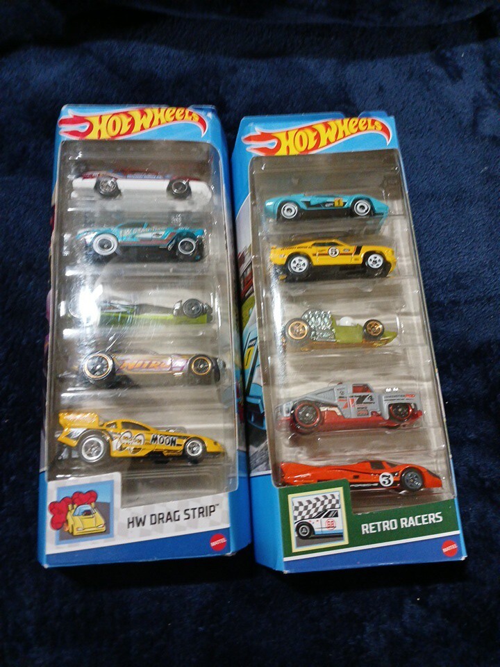 2024 Hot Wheels Retro Racers And Drag Strip 2/ 5-packs