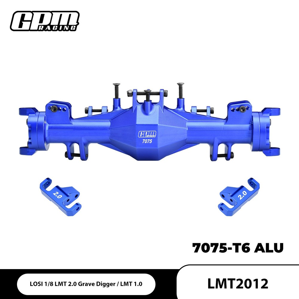 GPM 7075 Alu Quick Release Front Axle Housing Set LOSI 1/8 LMT 1.0/2.0 LOS-1805