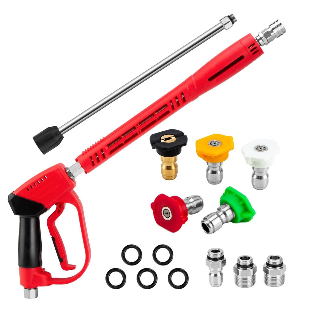 Aurora Car High Pressure Washer Gun，40 Inch 5000 Psi，with Replacement Wand