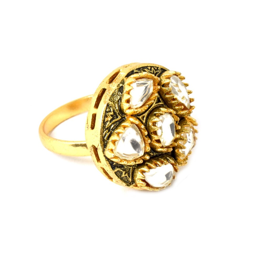 Moissanite Engagement Ring Stackable White Plated Band Gift for Mom