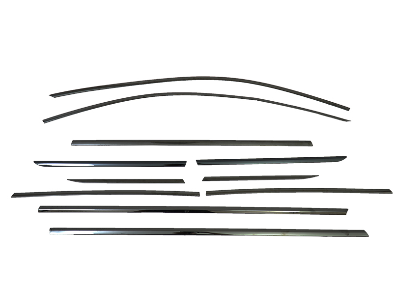 Black For Lincoln Corsair 21-22 Car Window Sill Molding Strip Cover Trim N