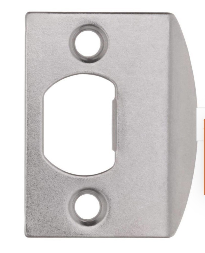 2PK Defiant Satin Nickel Door Latch Strike Plate with Screws 1000054062