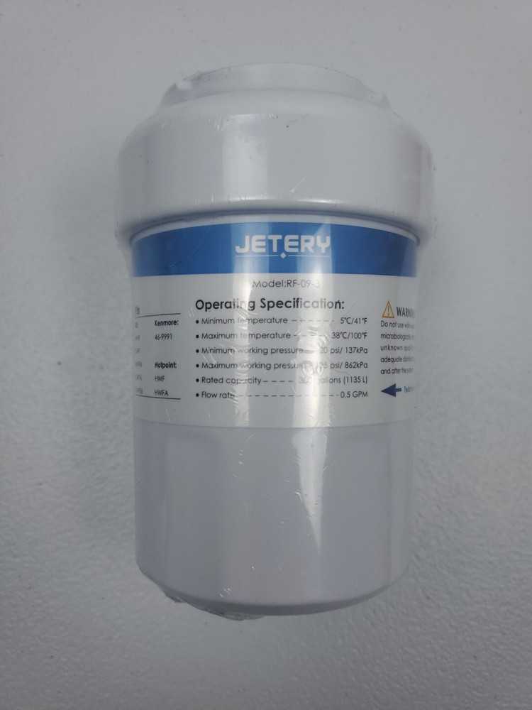 Jetery Refrigerator Water Filter – Fits GE, Hotpoint and Kenmore - New