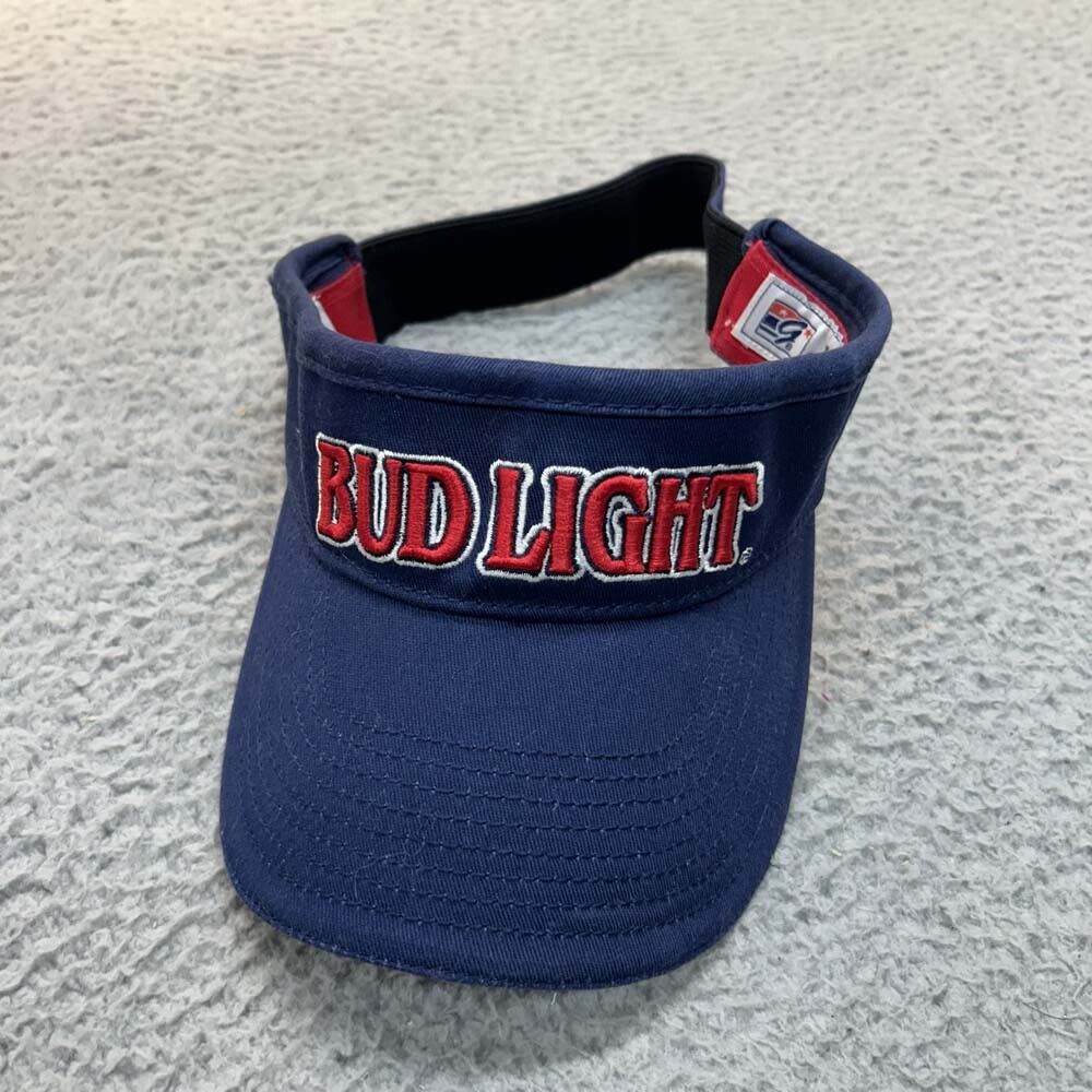 Bud Light Hat Men Visor One Size The Game Beeer