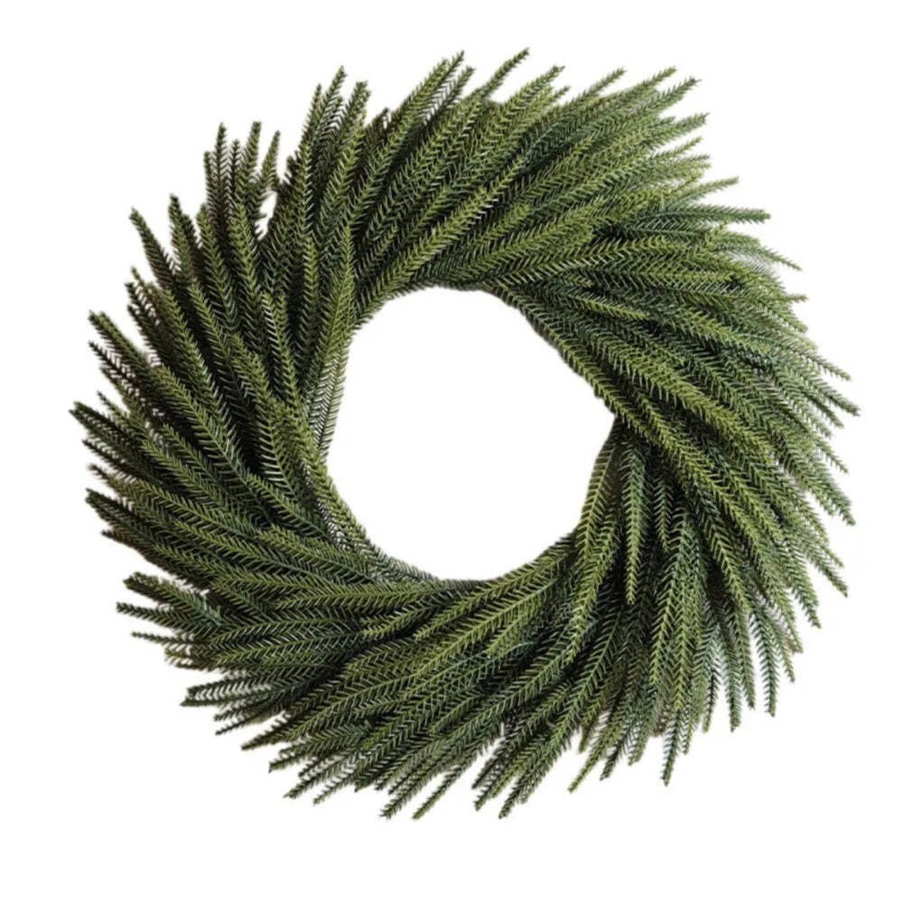 NNEOBA Christmas Pine Needle Garland Wreath for Festive Door Decor