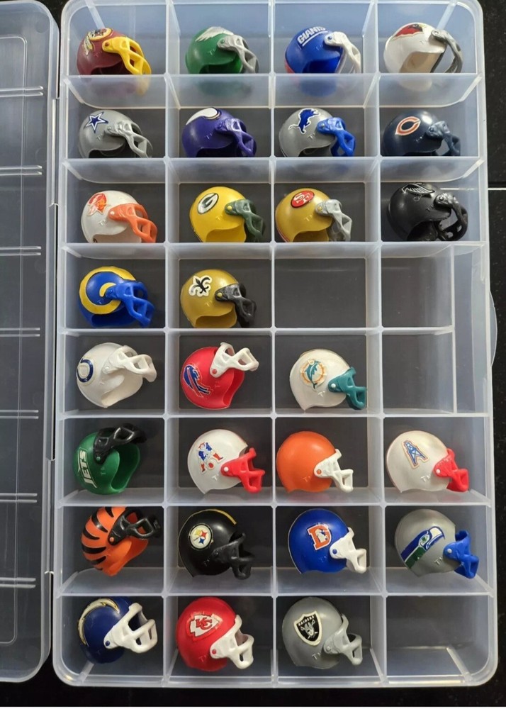 RARE Star NFL Gumball Helmet Set (28) VHTF With FREE carry Case