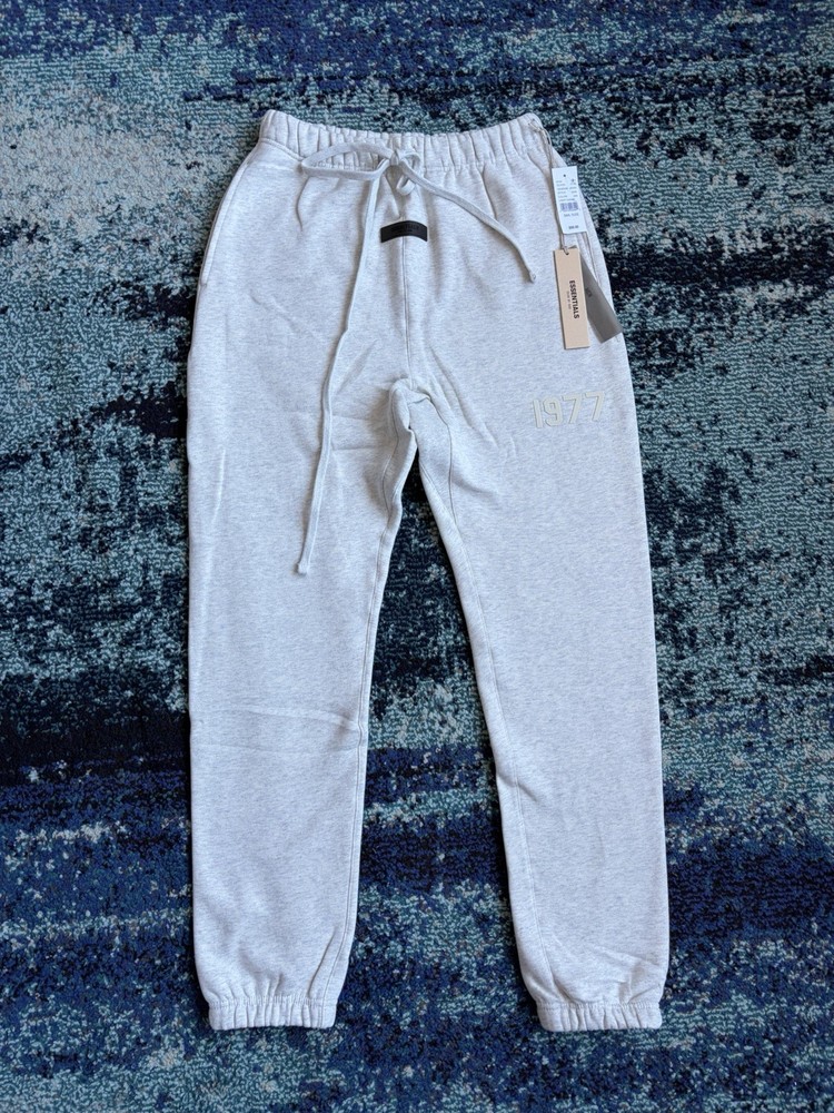 Size S - Fear Of God Essentials 1977 Light Oatmeal Sweatpants