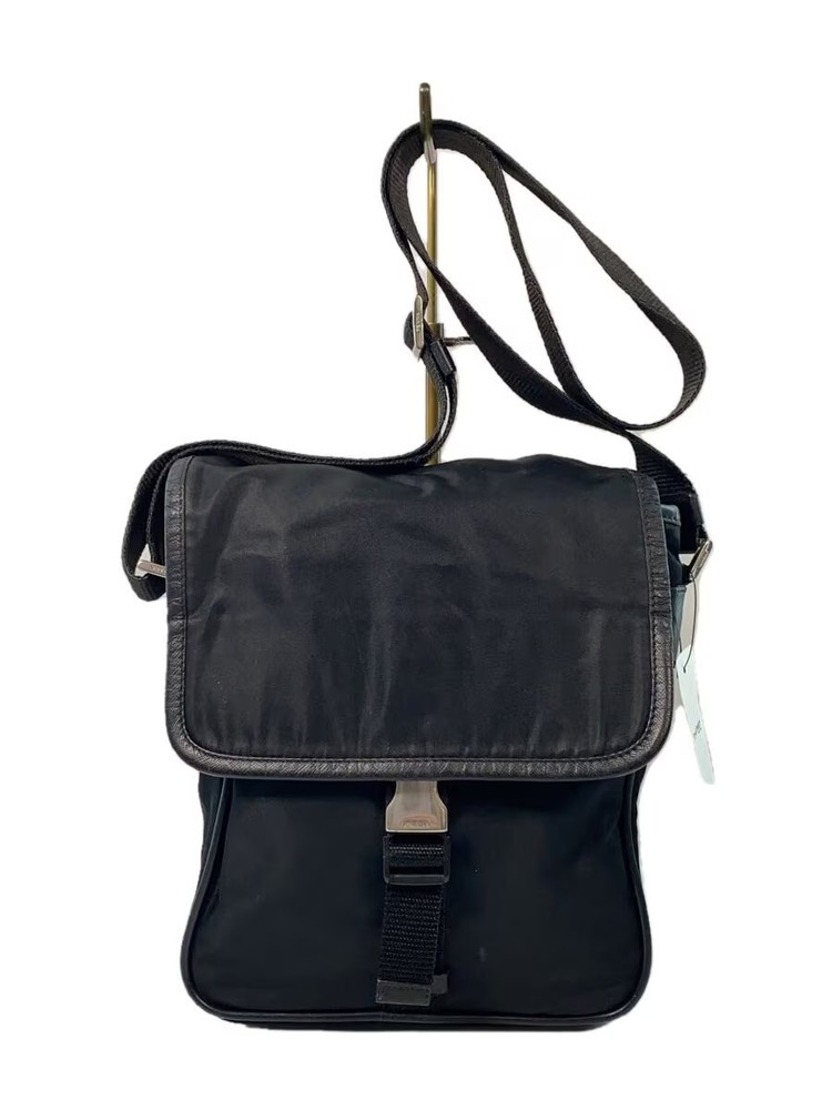 RARE PRADA Nylon Shoulder Bag in Black