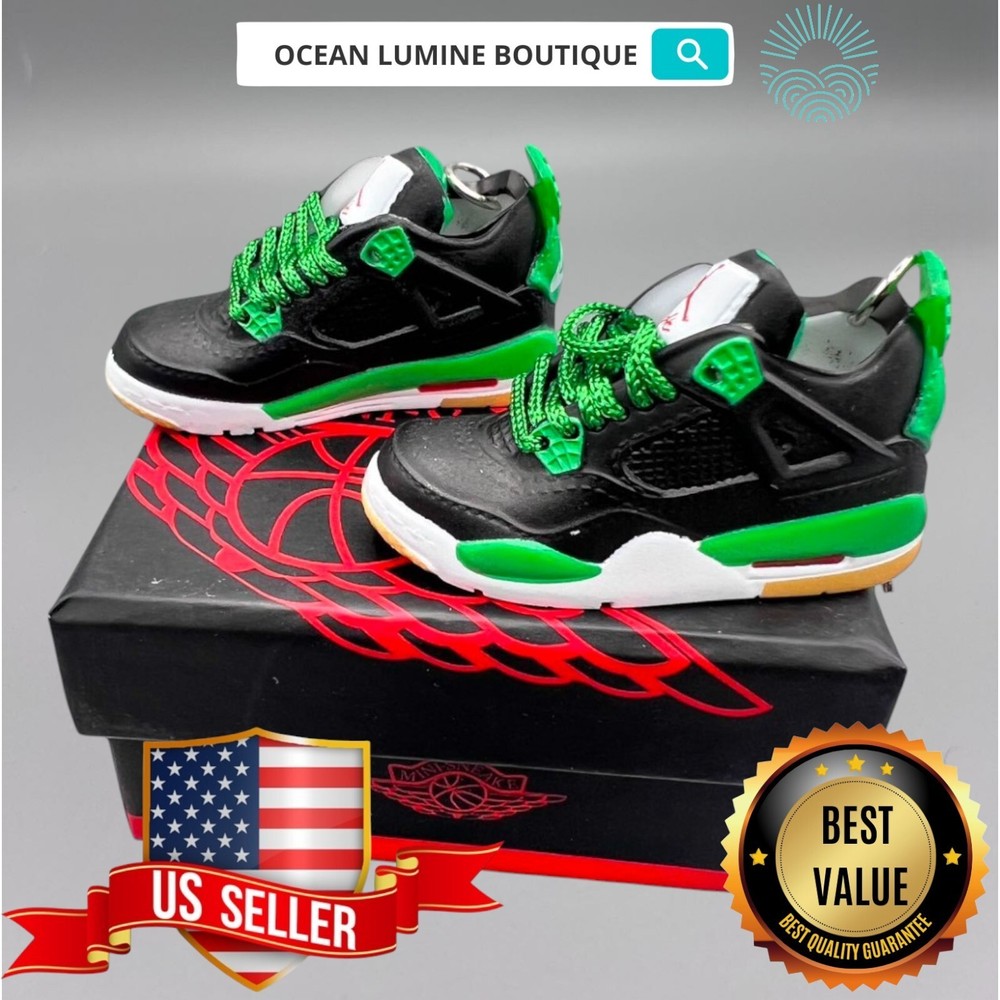 Air Jordan 3D Mini Sneaker Keychain, Shoe Keyring Shoe Box, Display Box Option