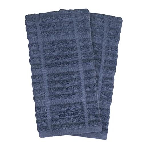 Super Soft & Absorbent Solid Kitchen Towels - 2 Pack Indigo