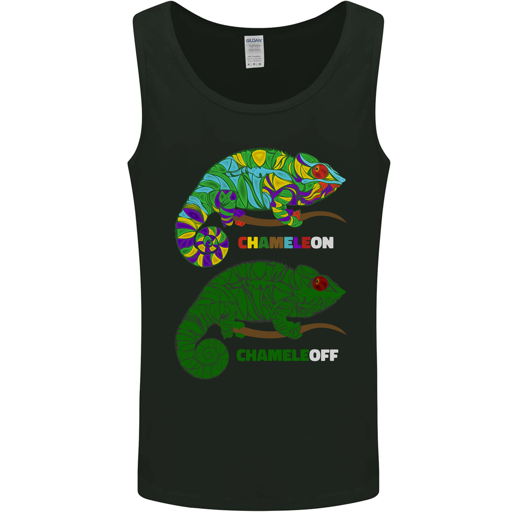 Chameleon Chameleoff Funny Off On Mens Vest Tank Top