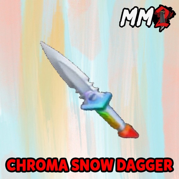 Roblox Murder Mystery 2 MM2 ✨ Chroma Snow Dagger✨ SAME DAY DELIVERY | CHEAPEST!