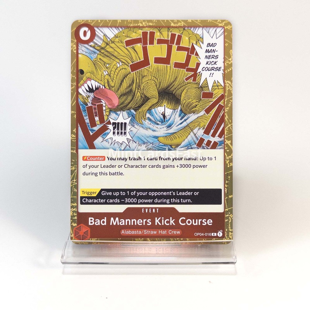 OP04-016 Bad Manners Kick Course English One Piece Card Game