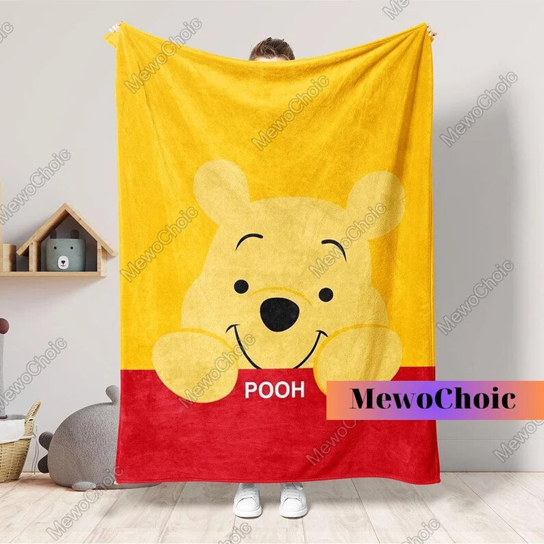 Pooh Bear SOFA BLANKET Mother Day Gift All Over Print Best Price Us Size-image