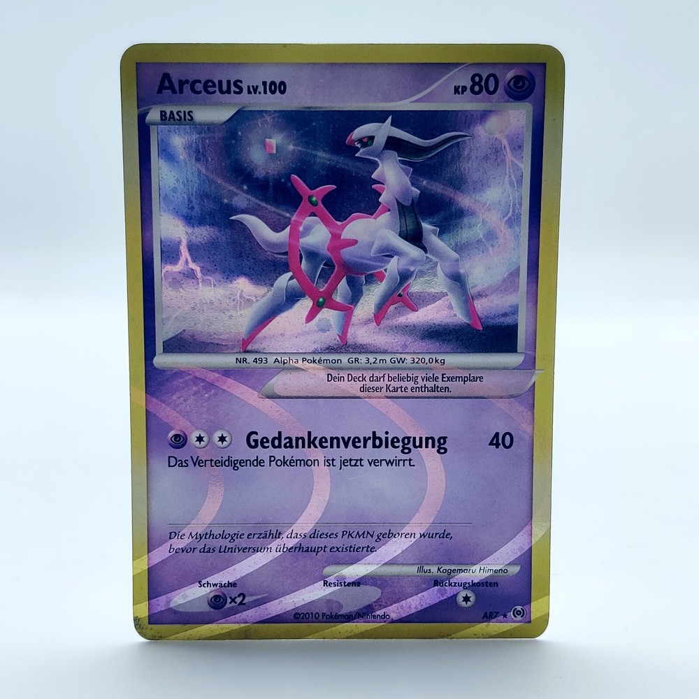Pokemon TCG Holo Arceus Lv 100 AR7 Platinum Rare Card