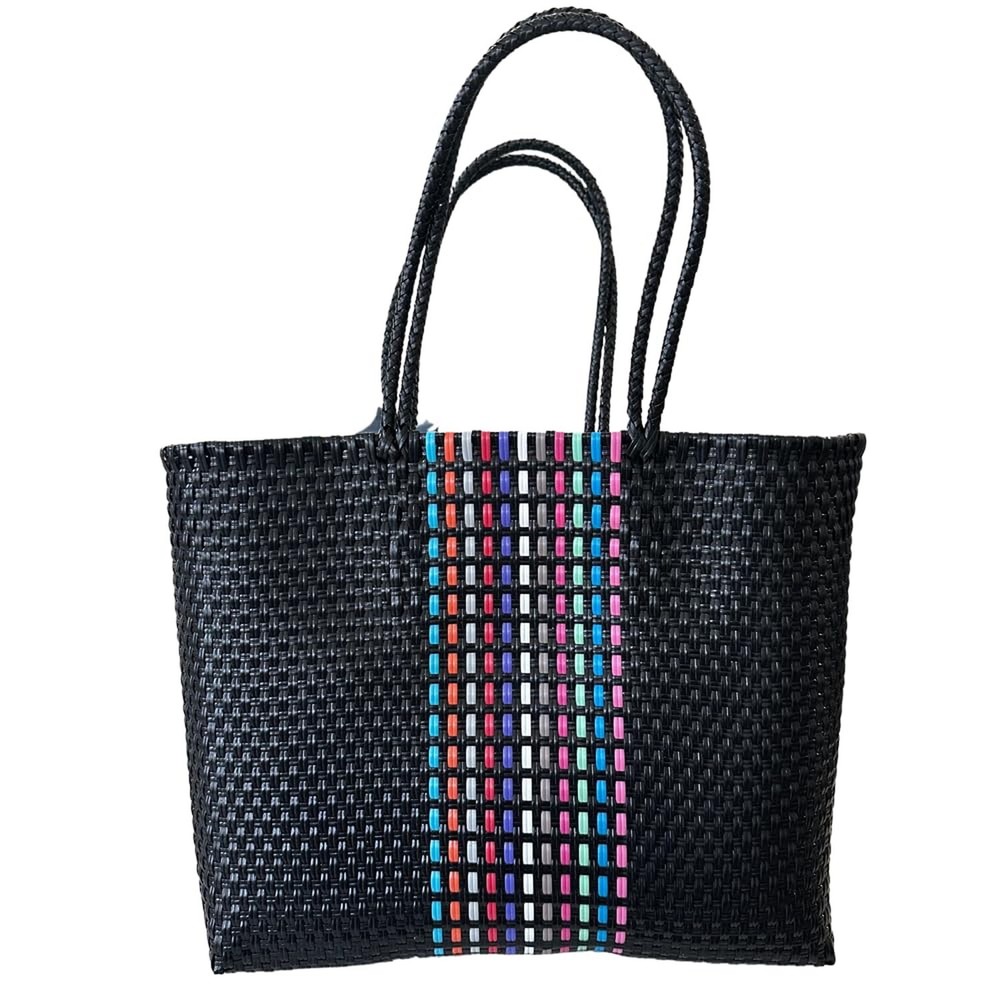 Dallas Hill Designs Handwoven Super Tote Bag for Women | Recycled Plastic Sho...