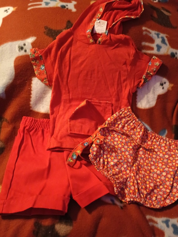 Vintage 3pc Girls Set Size 2t-3t... Adorable!