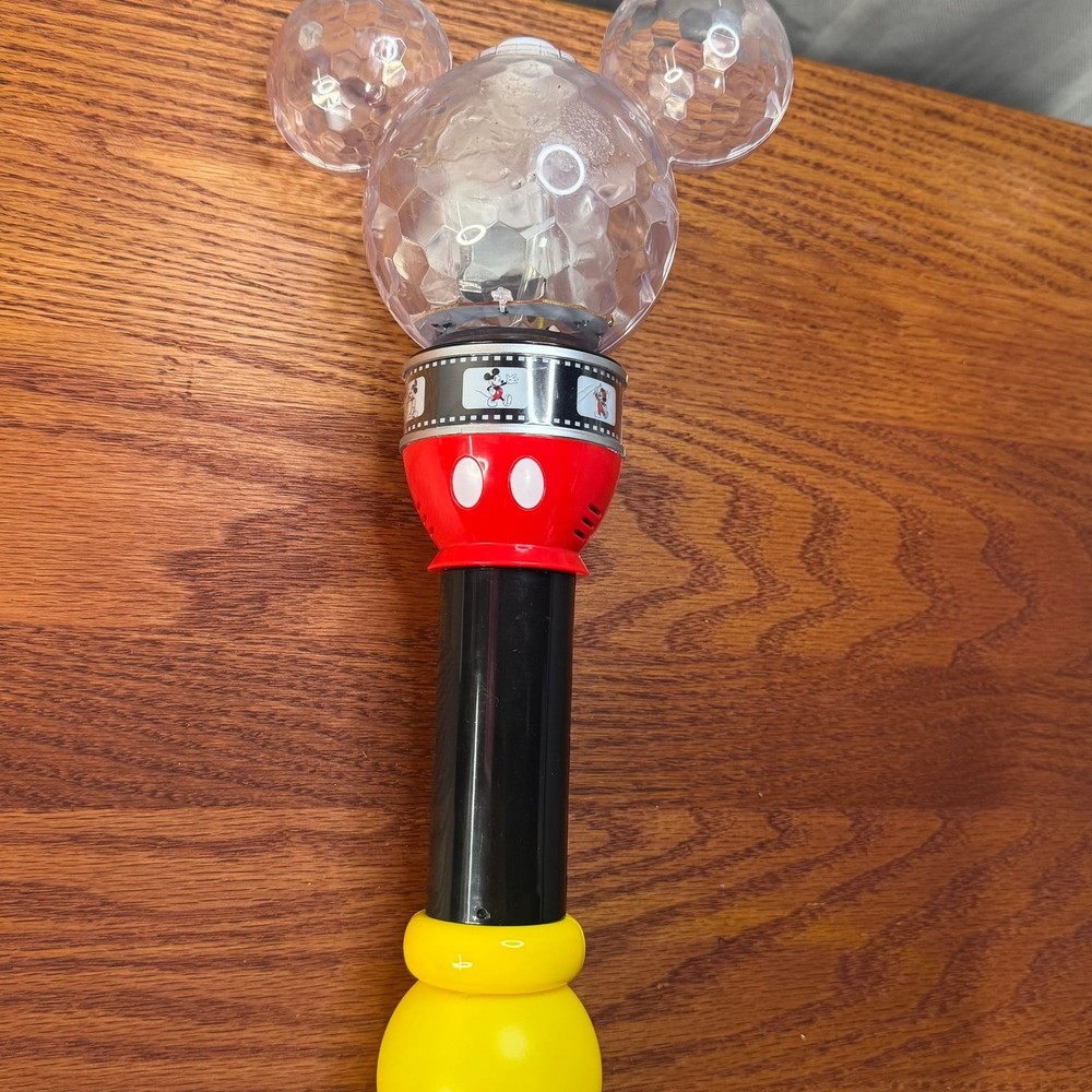 Disney Parks Mickey Mouse Light Up Bubble Wand with Film Strip Design - Works
