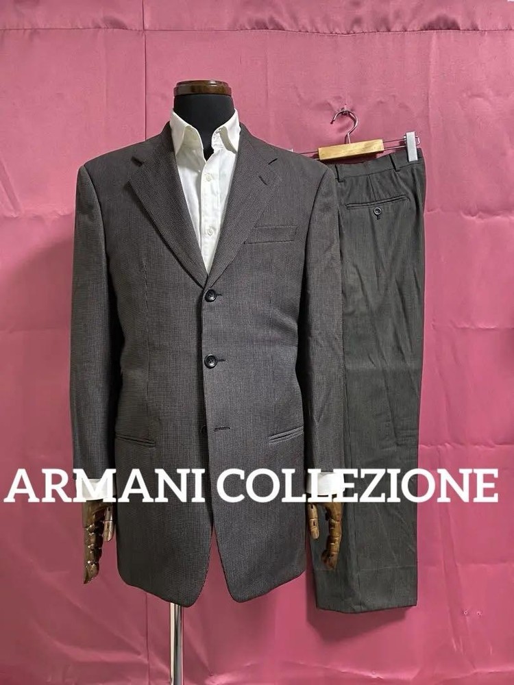 Armani Collezioni Mens Italy Formal Suit Set Preowned Luxury