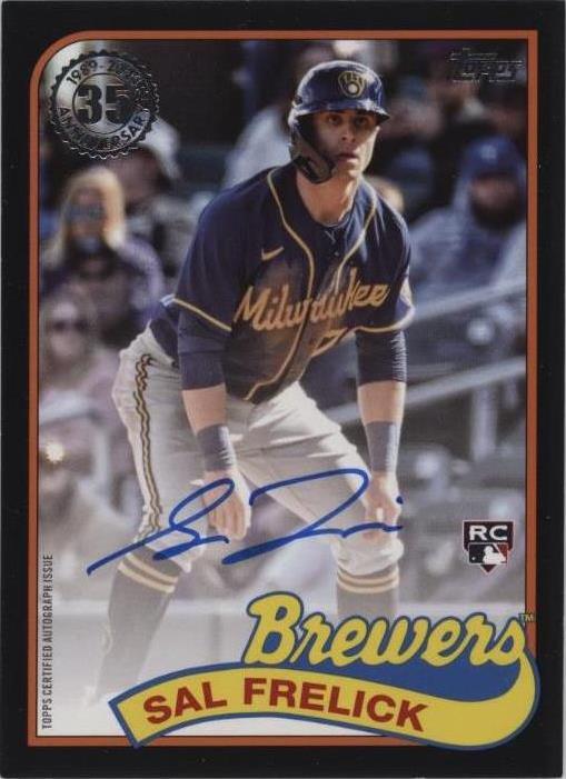 2024 Topps Series 1 - 1989 Topps Baseball Autographs Black #89BA-SF Sal Frelick /199 (AU, RC)