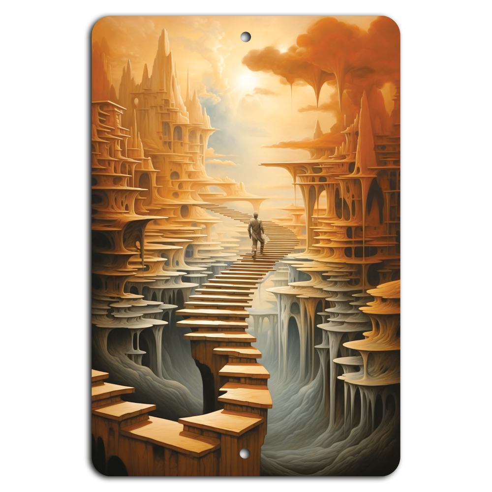 Surreal Journey: Ascend the Ethereal Path