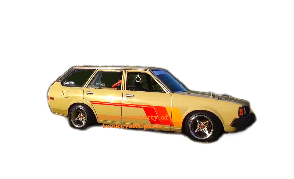 1:10 RC Clear Lexan Body Shell Classic Toyota Corolla KE70 Wagon suit drift race