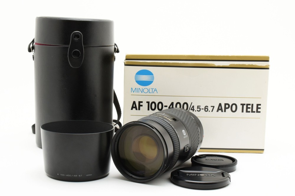 Minolta AF APO TELE 100-400mm f4.5-6.7 Lens for Sony A Mount Camera Japan Import Model 2659