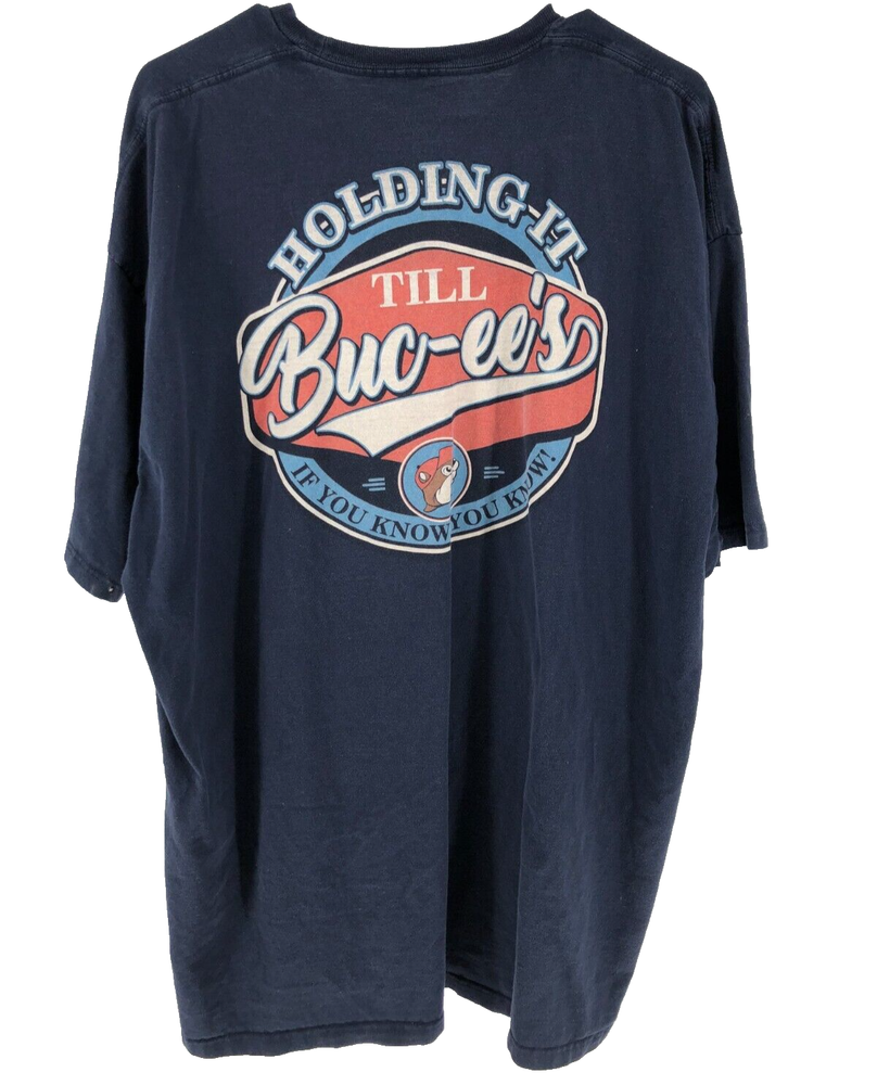 Buc-ee's Short Sleeve T-Shirt Men's Size 3XL Navy Blue