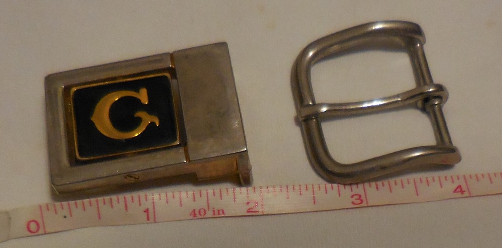 1 Two sided letter G Belt Buckle Flips and Chrome belt buckle