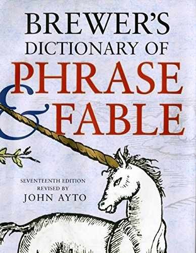 Brewer's Dictionary of Phrase and Fable, - Hardcover, by Ayto John - Good b