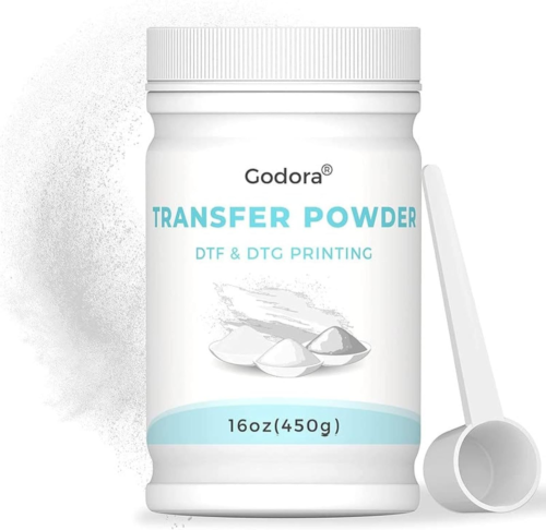 Godora White DTF Hot Melt Powder 16oz for Digital Transfers