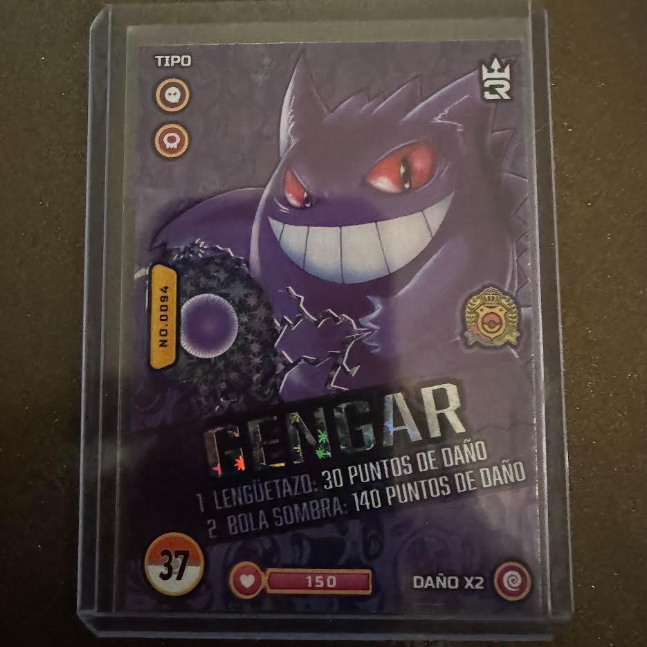 Gengar 37 No. 0094 Foil Torneo De Maestros Peru Peruvian Card