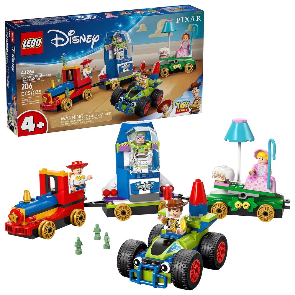 LEGO Disney Pixar Toy Story Celebration Train & RC Car 43264 Building Kit (206 P