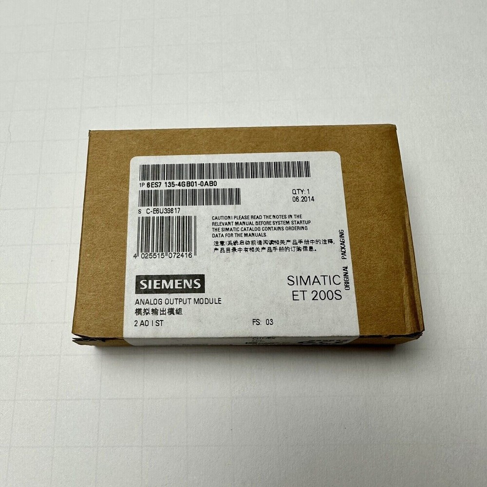 1pc Siemens 6ES7 135-4GB01-0AB0 6ES7135-4GB01-0AB0 Electronics module for ET200S