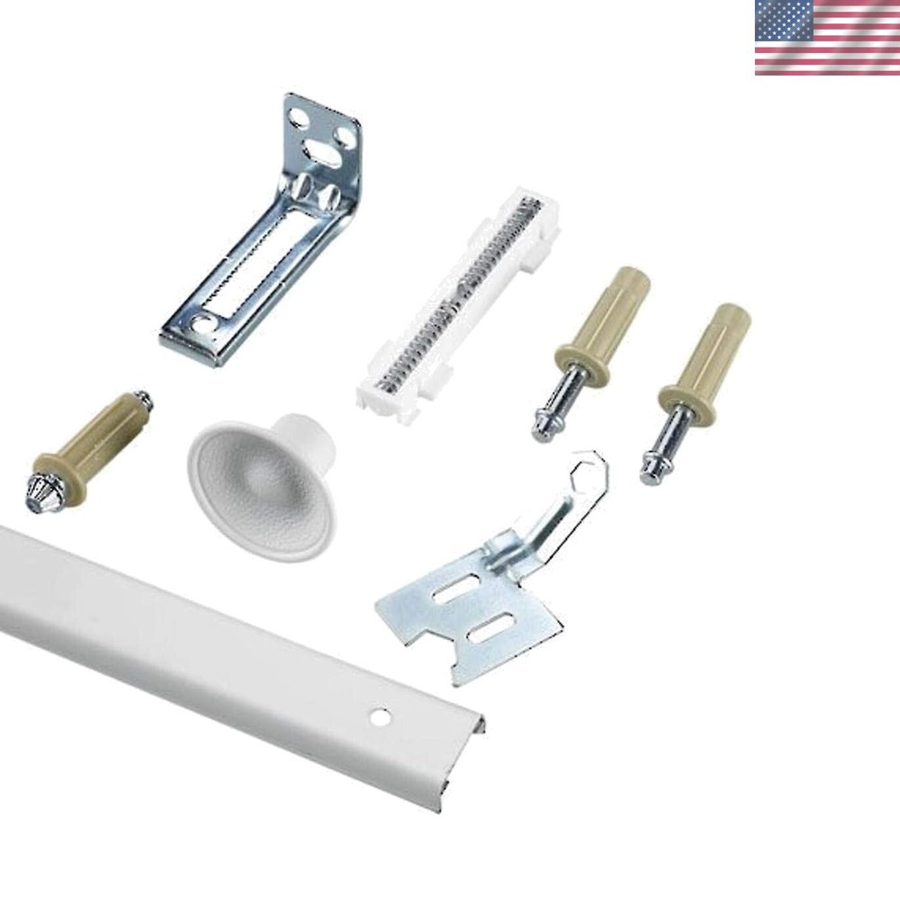 Bi-Fold Door Hardware Kit 72 in 1820 mm, Track White