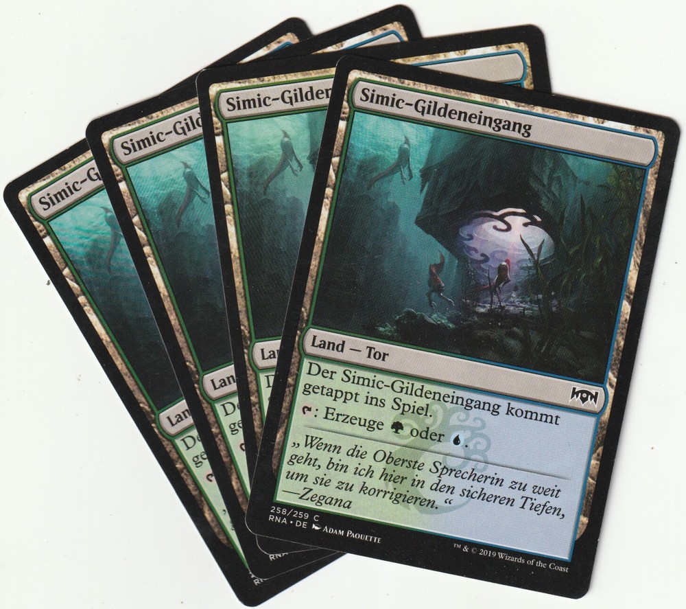 4 MTG Simic Guildgate Nonbasic Land Playset RNA/DE NM/EX Condition