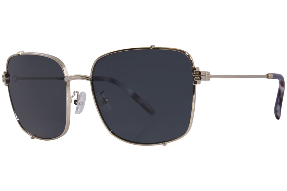 Tory Burch TY6104 334987 Women’s Sunglasses Shiny Light Gold Dark Grey 56mm