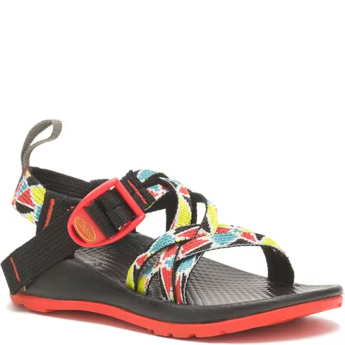 Chacos Kids ZX1 Ecotread Sandals Crust Multi Red Black Size 11