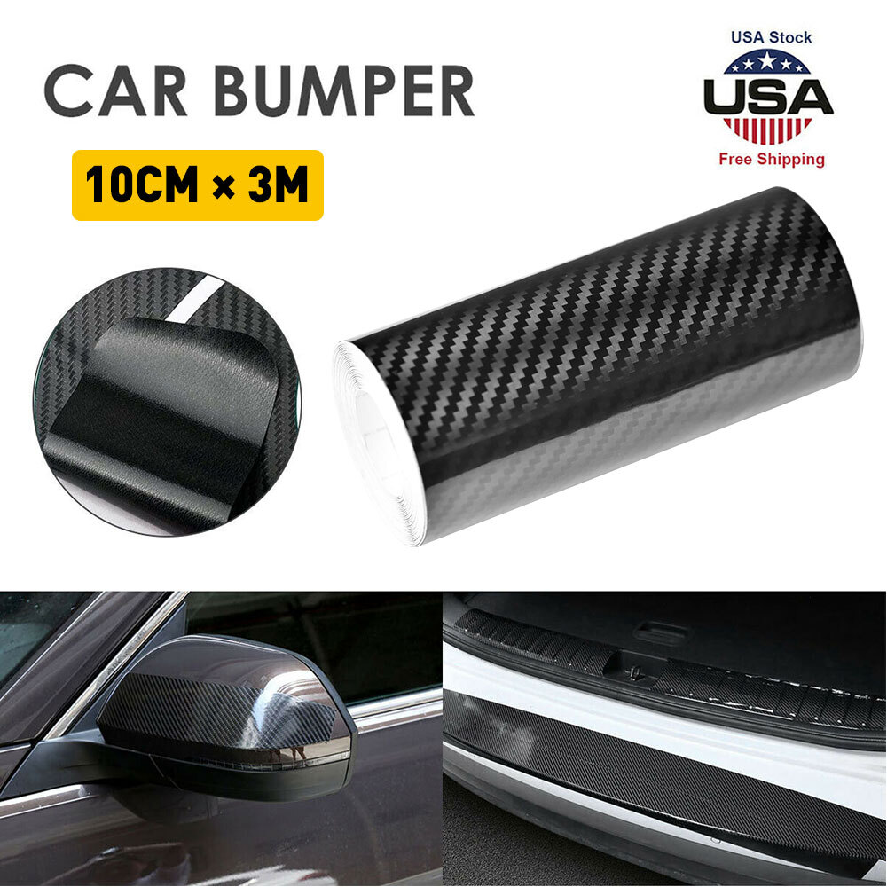 10FT Door Protector Sill Scuff Cover Sticker Bumper Body Anti-Scratch Strip UNA2