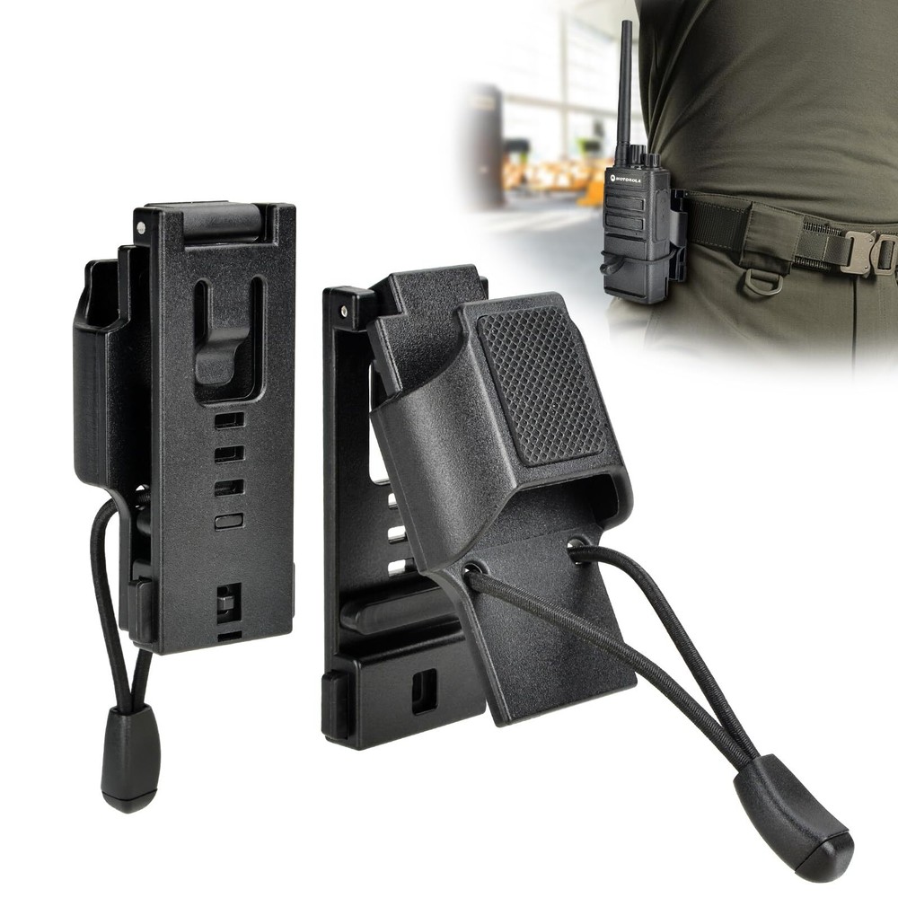 Police Radio Holster for Duty Belt, Law Enforcement Tactical Radio Holder Bel...