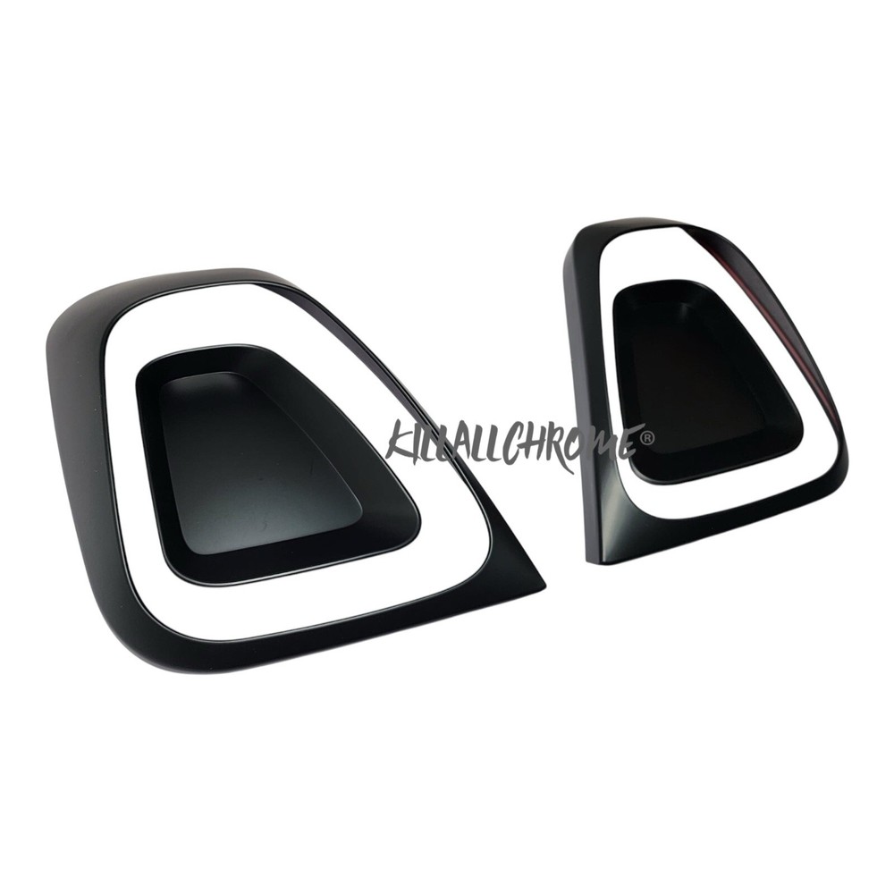 Abarth Series 4 Rear Light Surround Covers Matt Black Fiat 500 595 695 UK 4 Pcs
