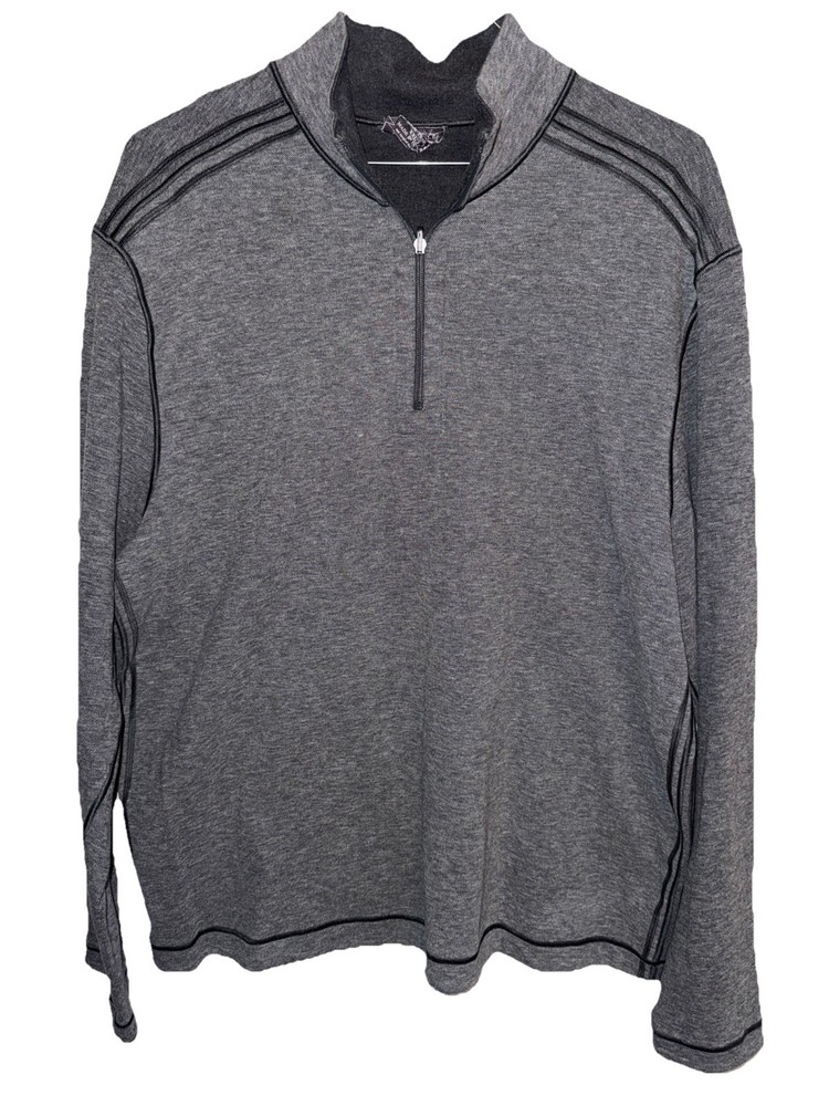 Johnston and Murphy Reversible 1/4 Zip Pullover Men’s XXL Grey