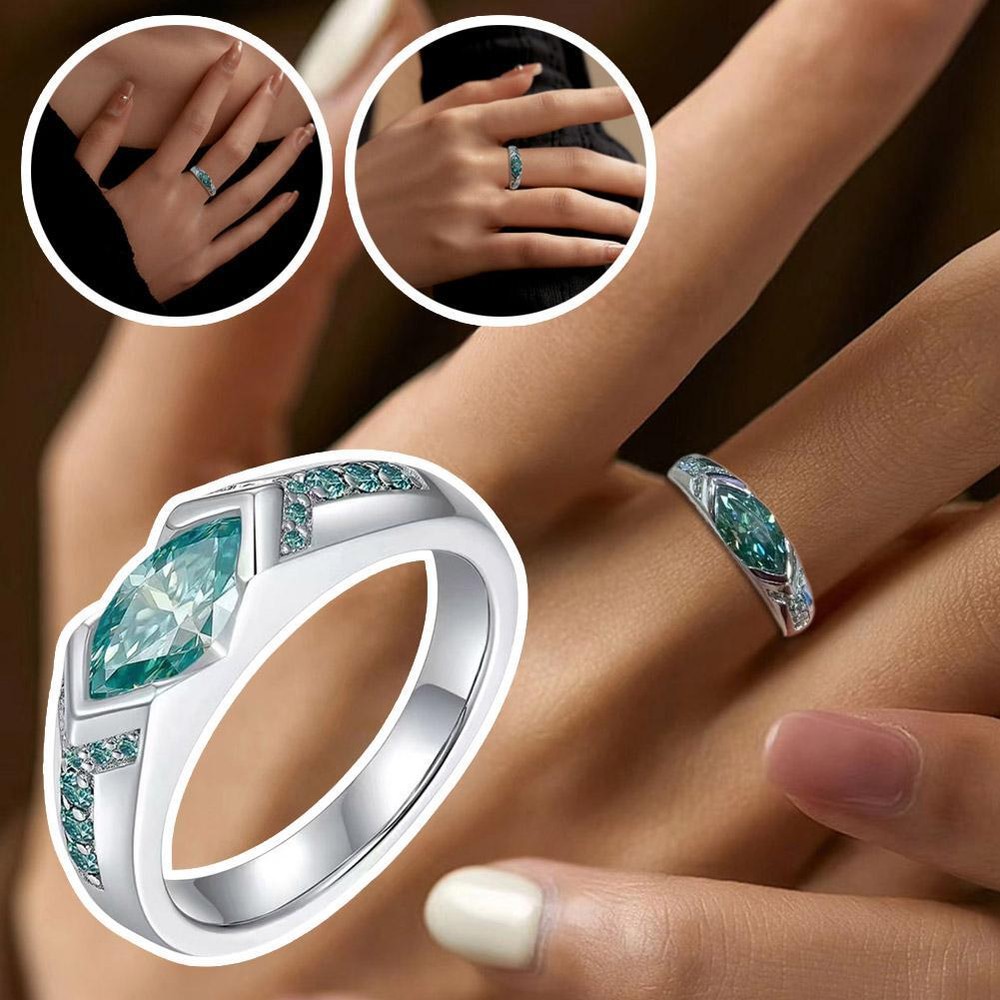 Magnetic Moissanite Rings Magtherapy Lymphatic Therapy Titanium Ion Rings GX