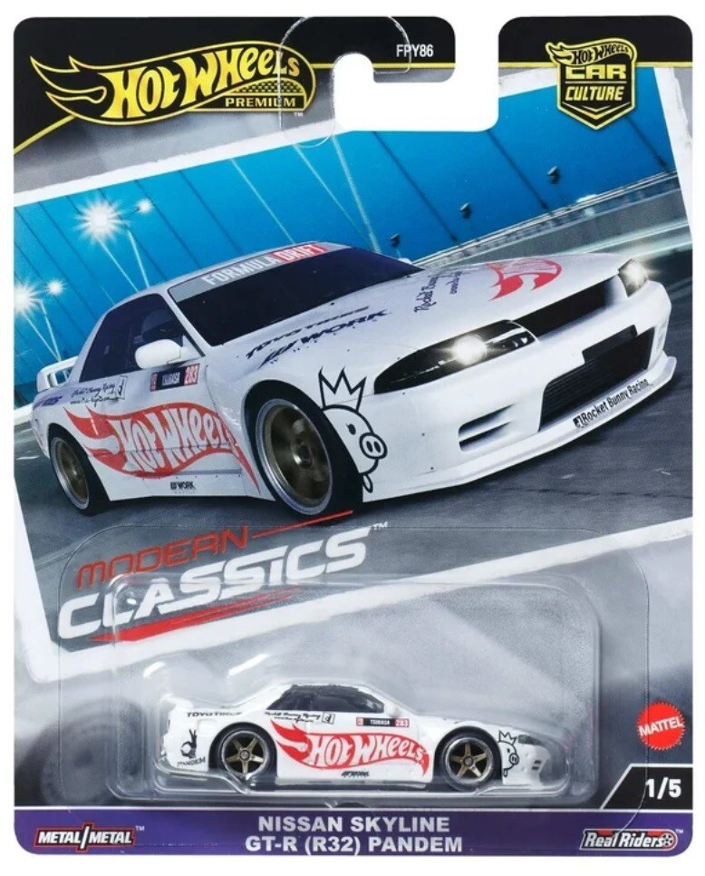Hot Wheels Nissan Skyline GT-R R32 Pandem Modern Classics Car Culture Premium Diecast