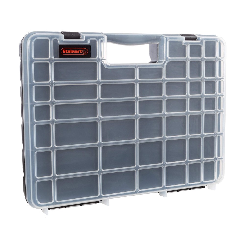 75-ST6073 Portable Storage Case with 55 Secure Compartments & Lockable Latch