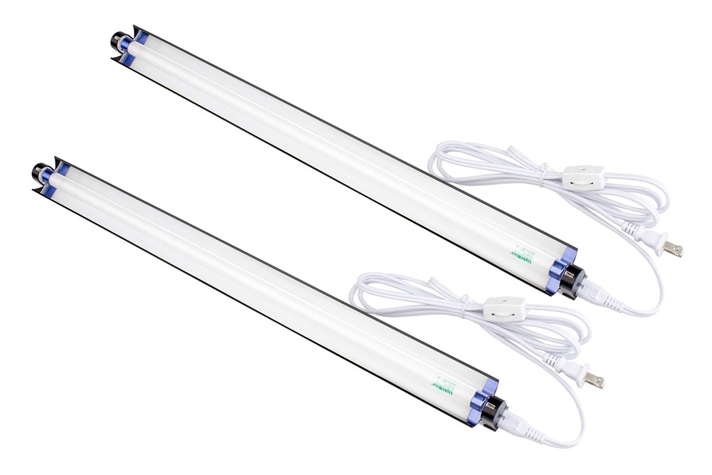2 Pack SunBESTer LSF8181 Fluorescent T5 18“ 18W Single Strip Grow Lights w