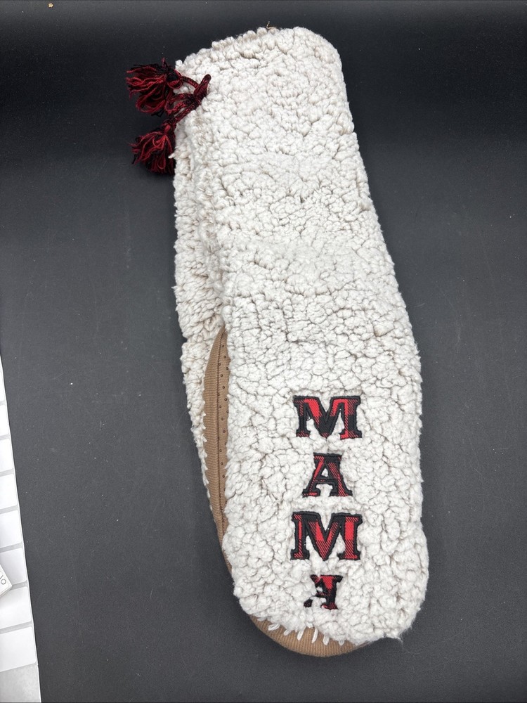 Mama Bear Fleece Mid Calf Slippers NWOT 0113-111